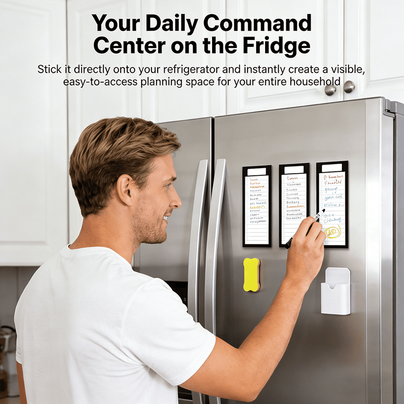 🧲 Magnetic Fridge To-Do List Board – Stay Organized at a Glance ✍️ detail view