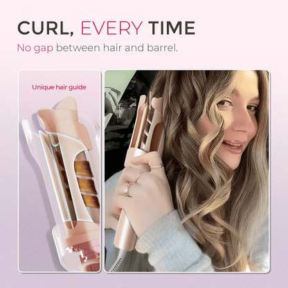 Free Shipping 🔥Automatic Rotating Curling Iron - Upgraded Long Barrel Curling Wand for Long Hair