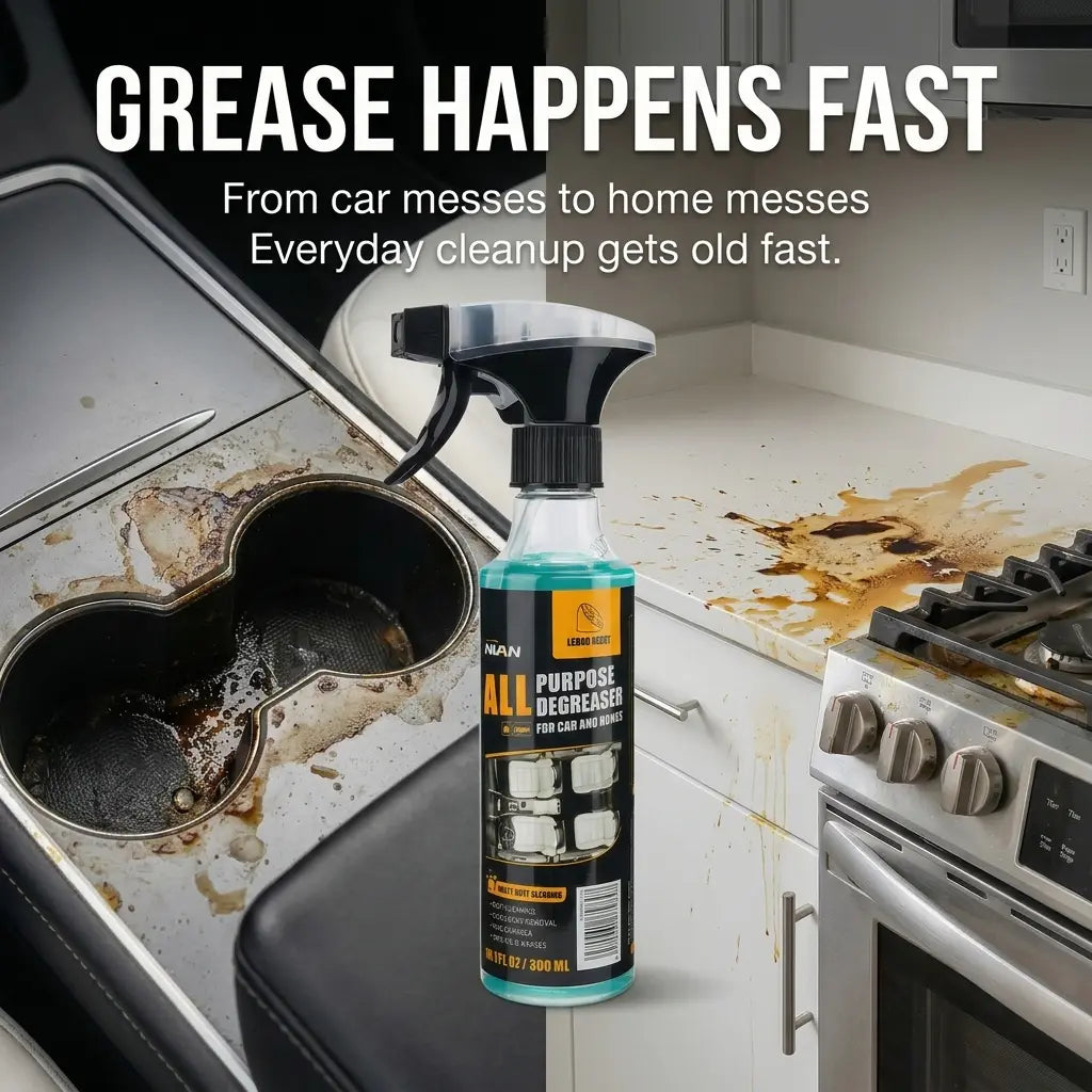 Multi-purpose Cleaning Spray - Heavy Duty Stain Remover for Car Interiors & Home Surfaces