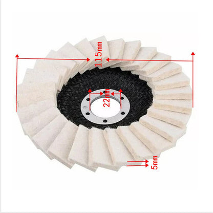 Multi-purpose Wool Felt Flap Wheel for Grinding Sanding & Surface Fine Finishing