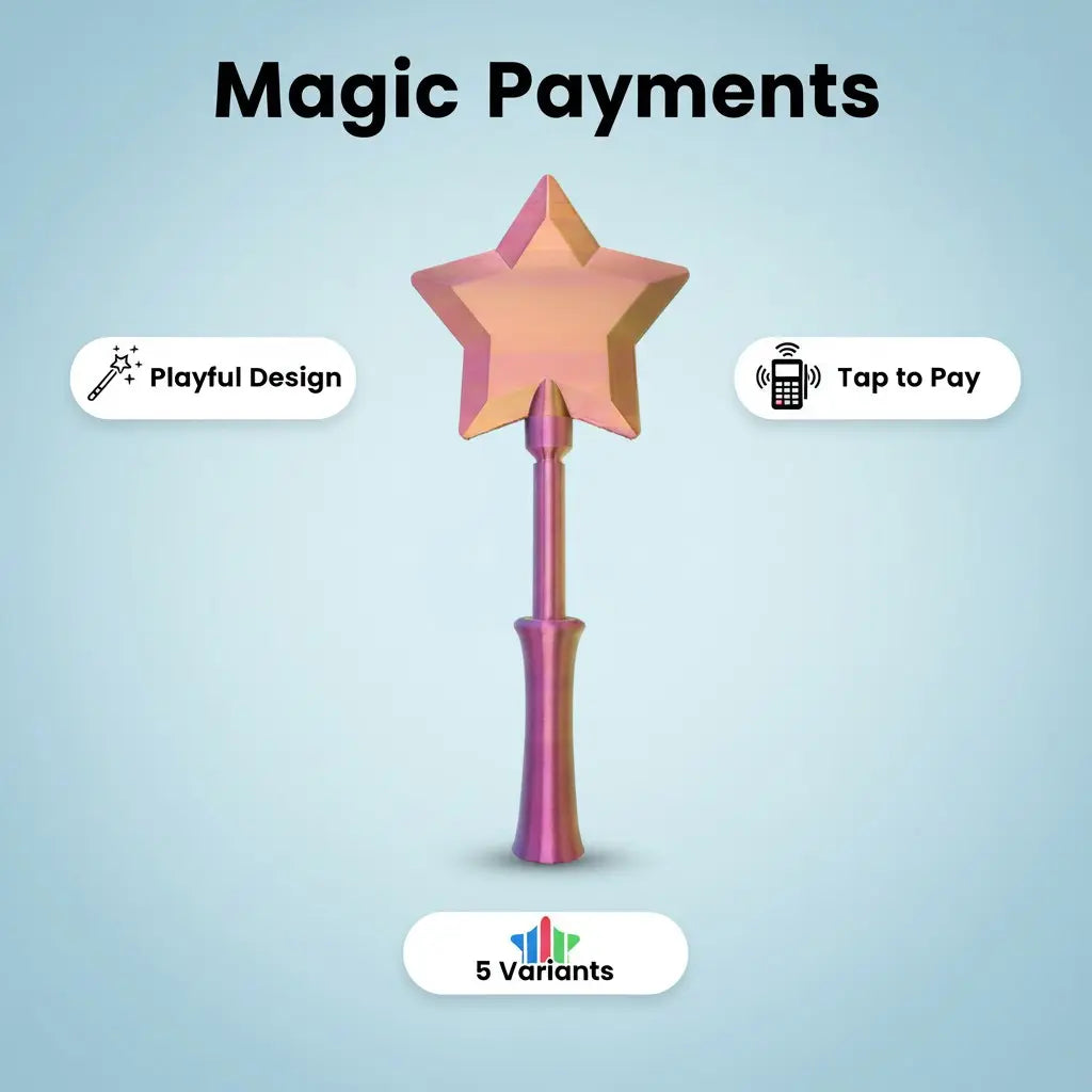 MagicFairy "حامل بطاقات الائتمان بتصميم العصا السحرية"