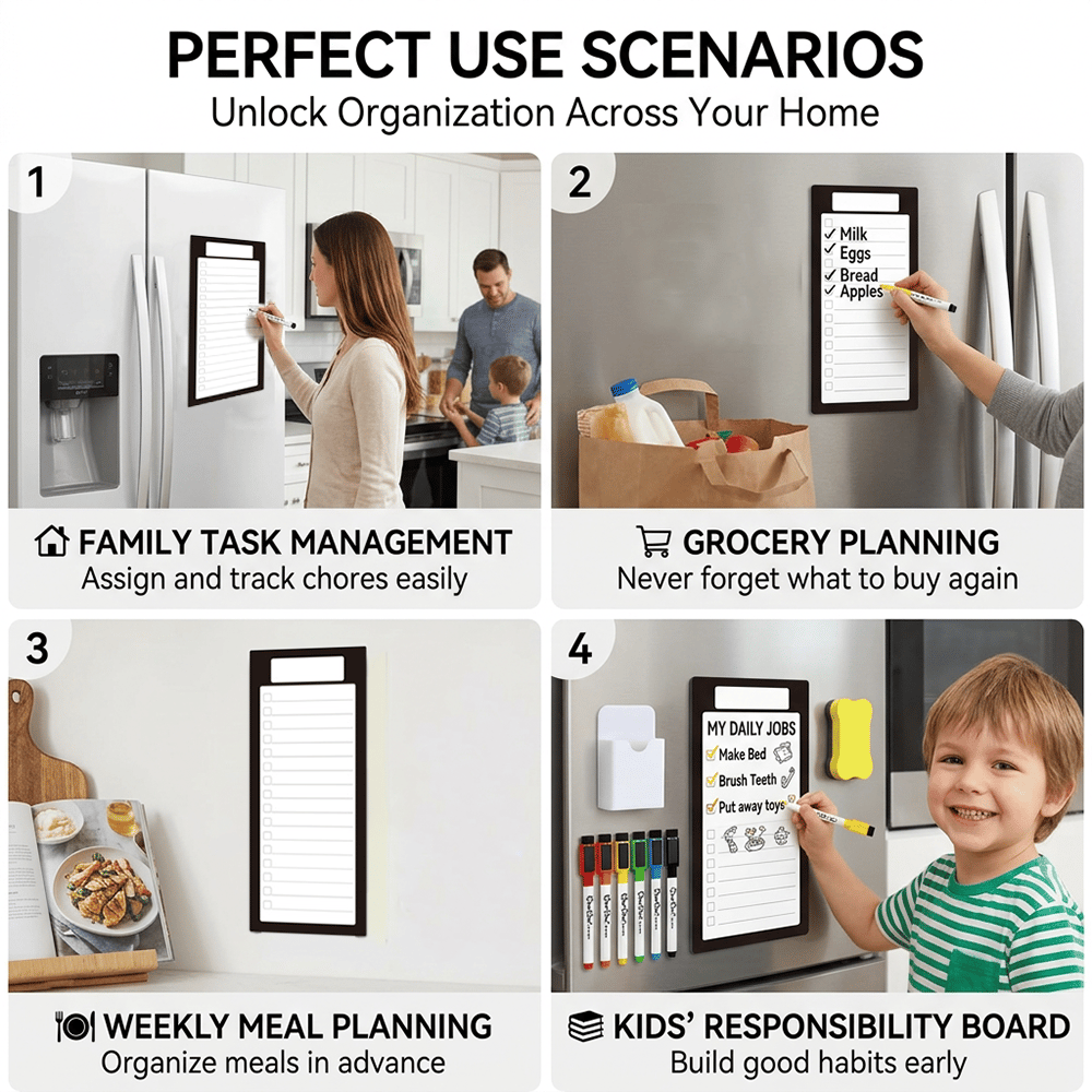 🧲 Magnetic Fridge To-Do List Board – Stay Organized at a Glance ✍️