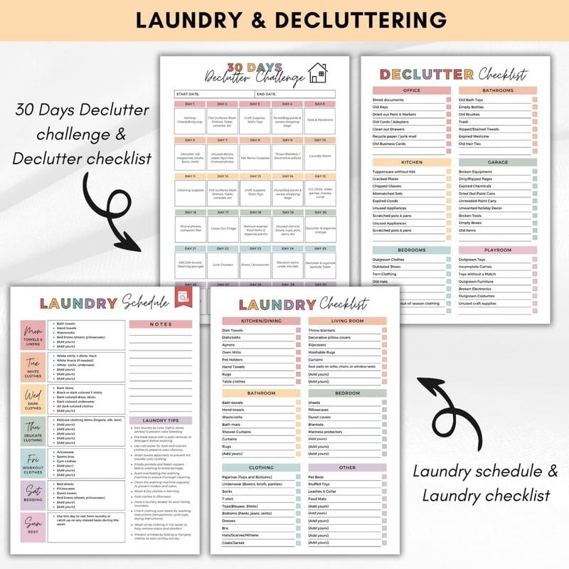 Last Day 59% OFF Promotion!⏰ADHD Cleaning & Organizing Toolkit - Chore Planner