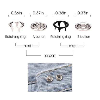 🔥HOT SALE 49% OFF✨100 pcs Invisible Colored Metal Buckle & Manual Pressure Pliers Kit