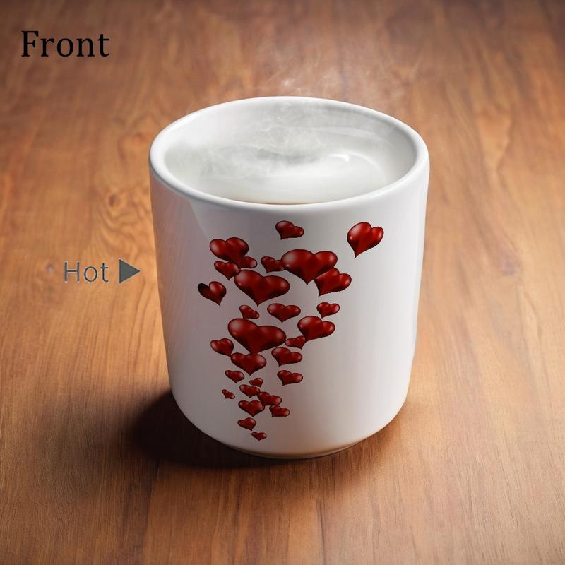 🔥Limited Time 52% Off✨Heart-Shaped Color Changing Magic Ceramic Mug