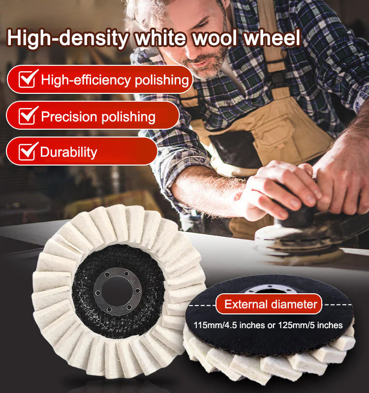 Multi-purpose Wool Felt Flap Wheel for Grinding Sanding & Surface Fine Finishing