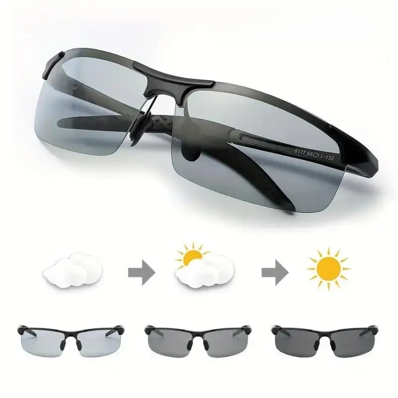 🕶️HD Polarized Photochromic Sunglasses detail view