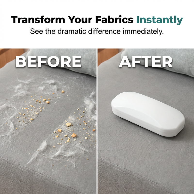 Portable Pet Hair & Crumb Remover Brush detail view